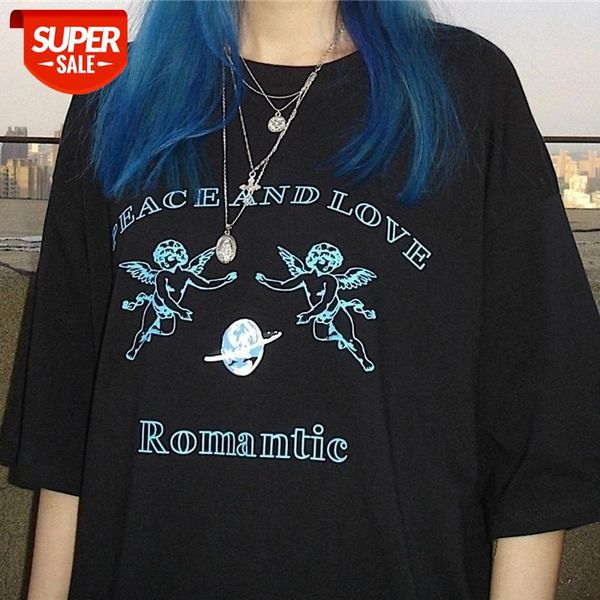sunfiz YF Summer Women T-shirt Romantic Angel Peace and Love Tees Harajuku O-neck Women T-shirts Loose Angel Letter Print Tee #v93N, White
sunfiz YF Summer Women T-shirt Romantic Angel Peace and Love Tees Harajuku O-neck Women T-shirts Loose Angel Letter Print Tee #v93N, White