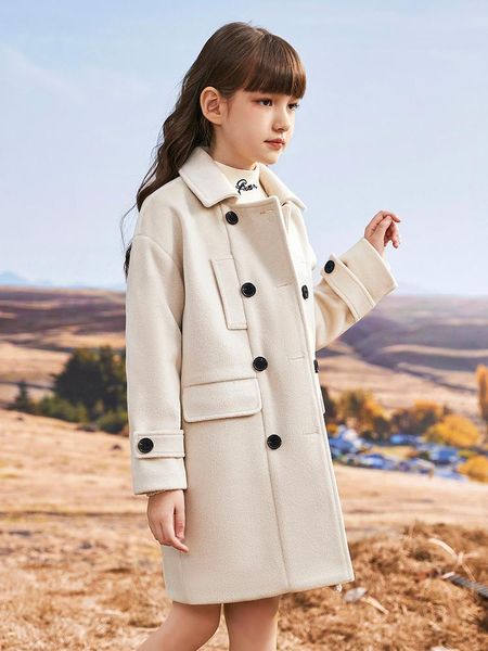 jackets winter thickened woolen coat for 3-14 years girls elegant double breasted knee length children windproof overcoats 3-14y, Blue;gray
jackets winter thickened woolen coat for 3-14 years girls elegant double breasted knee length children windproof overcoats 3-14y, Blue;gray