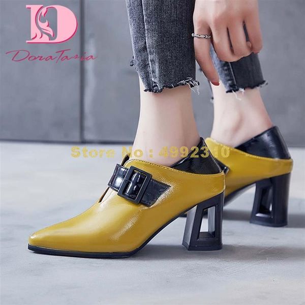 dress shoes fashion female shallow buckle pumps pointed toe chunky high heels women mixed colors office, Black
dress shoes fashion female shallow buckle pumps pointed toe chunky high heels women mixed colors office, Black