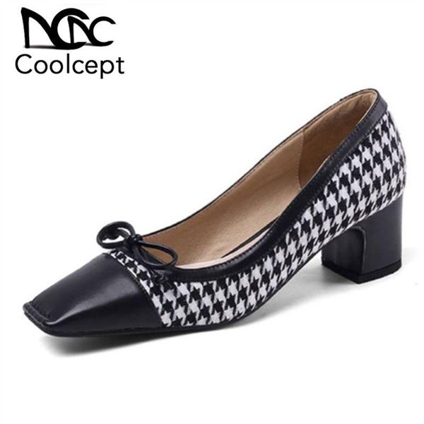 dress shoes coolcept square toe pumps thick heel women bowknot office lady plain casual loafers shallow size 34-43, Black
dress shoes coolcept square toe pumps thick heel women bowknot office lady plain casual loafers shallow size 34-43, Black
