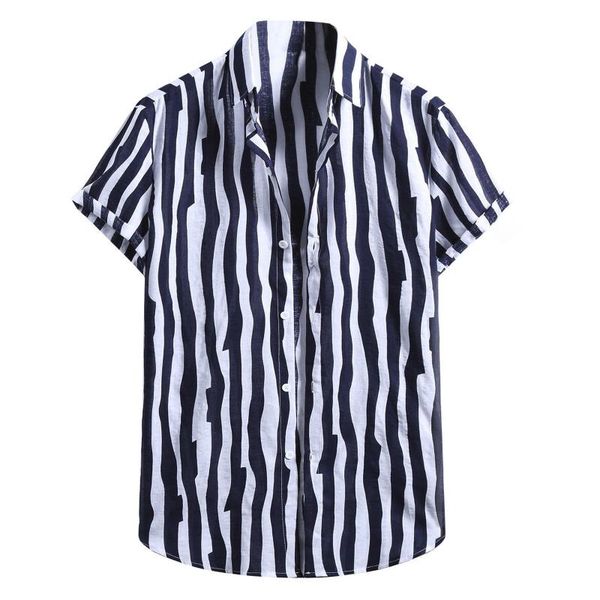 men's casual shirts chemise homme manche courte luxe fashion cotton linen stripe shirt print short sleeve button blouse top, White;black
men's casual shirts chemise homme manche courte luxe fashion cotton linen stripe shirt print short sleeve button blouse top, White;black