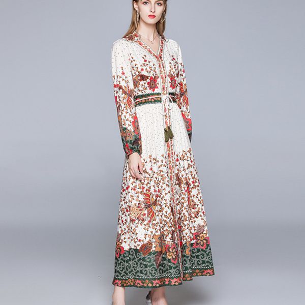 2021 new autumn runway designer boho maxi women v-neck single-breasted flower printed lantern sleeve long with tassels belt ddmo, Black;gray
2021 new autumn runway designer boho maxi women v-neck single-breasted flower printed lantern sleeve long with tassels belt ddmo, Black;gray