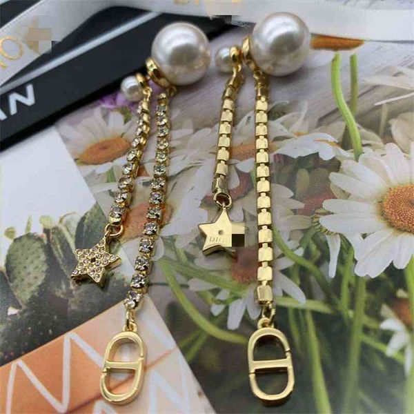 70% off outlet online pearl pentagram letter fashion star temperament versatile diamond tassel earrings high version, Golden
70% off outlet online pearl pentagram letter fashion star temperament versatile diamond tassel earrings high version, Golden