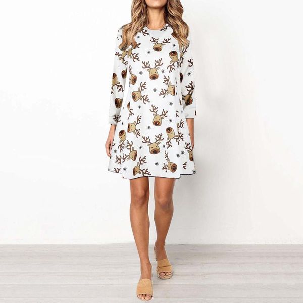 casual dresses christmas dress for women long sleeve mini female festive elk printing ruffles clothes, Black;gray
casual dresses christmas dress for women long sleeve mini female festive elk printing ruffles clothes, Black;gray