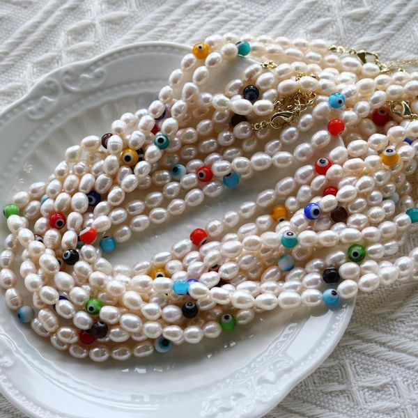 chokers fashion glaze pearl necklace personality colorful eye for women bead jewelry gift, Golden;silver
chokers fashion glaze pearl necklace personality colorful eye for women bead jewelry gift, Golden;silver