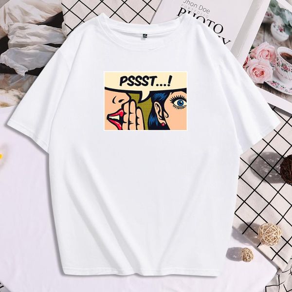 women's t-shirt pssst beautiful women style printing tee shirts round neck clothes plus size shirt short sleeve female tshirts, White
women's t-shirt pssst beautiful women style printing tee shirts round neck clothes plus size shirt short sleeve female tshirts, White