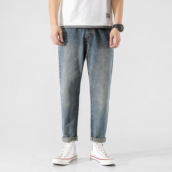 men's jeans spring and autumn solid color cotton slim straight trousers large size blue 42 high quality
men's jeans spring and autumn solid color cotton slim straight trousers large size blue 42 high quality