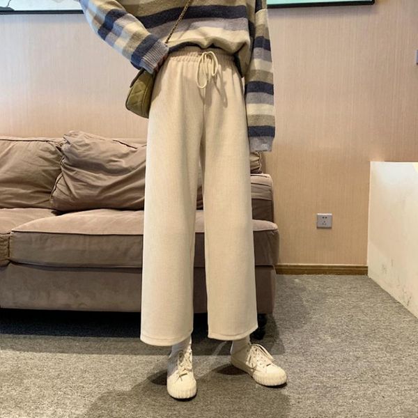 women's korean wide leg pants high waist loose straight drop floor pants white size, Black;white
women's korean wide leg pants high waist loose straight drop floor pants white size, Black;white