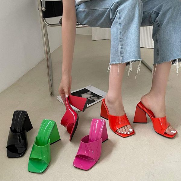 slippers 2021 green trendy sandals women's slides open toe orange ladies party mules shoes women high heels pumps, Black
slippers 2021 green trendy sandals women's slides open toe orange ladies party mules shoes women high heels pumps, Black