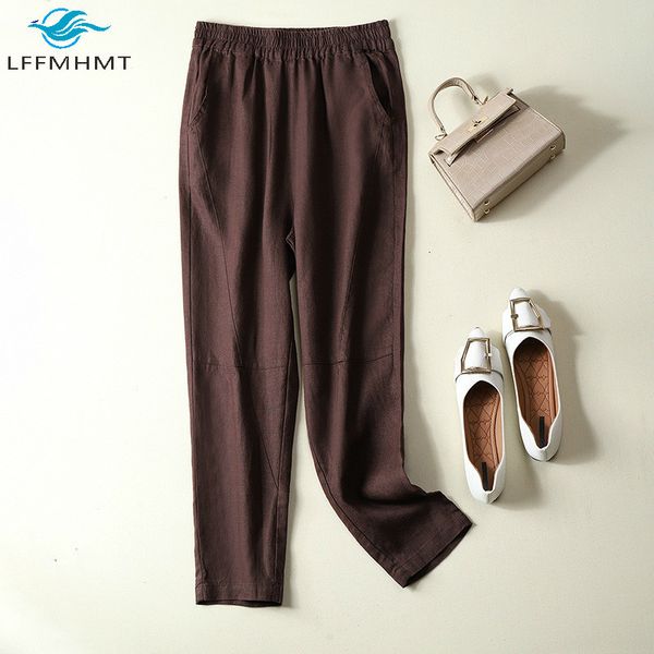 2021 new women spring autumn fashion japan style solid color linen female lady casual ankle length trousers 1hzd, Black;white
2021 new women spring autumn fashion japan style solid color linen female lady casual ankle length trousers 1hzd, Black;white
