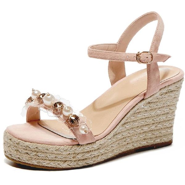 dress shoes women's natural suede leather wedge platform high heel sandals narrow band beading decoration comfortable pumps summer, Black
dress shoes women's natural suede leather wedge platform high heel sandals narrow band beading decoration comfortable pumps summer, Black