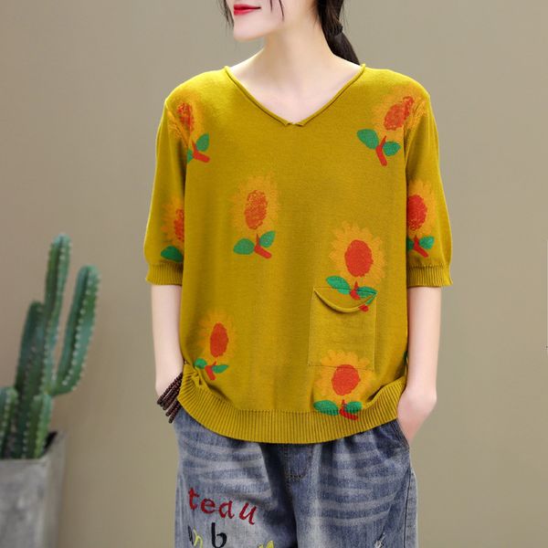 2021 new women summer fashion japan harajuku sun flower knitting v-neck half sleeve oversized sweater office lady slim casual 0thg, White;black
2021 new women summer fashion japan harajuku sun flower knitting v-neck half sleeve oversized sweater office lady slim casual 0thg, White;black