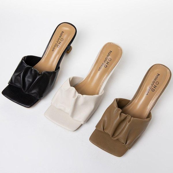 women slippers 2021 summer square toe high heel slippers luxury designer women sandals fashion lady elegant brown black shoes
women slippers 2021 summer square toe high heel slippers luxury designer women sandals fashion lady elegant brown black shoes