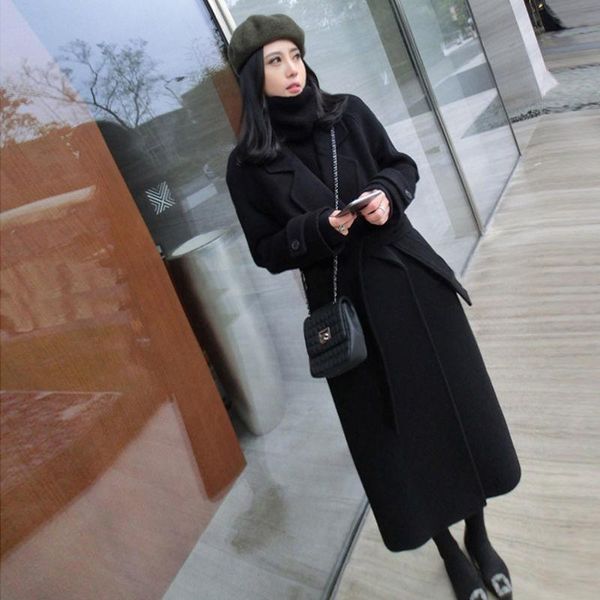 women's wool & blends black woolen coat female 2021 mid-length autumn and winter korean
women's wool & blends black woolen coat female 2021 mid-length autumn and winter korean