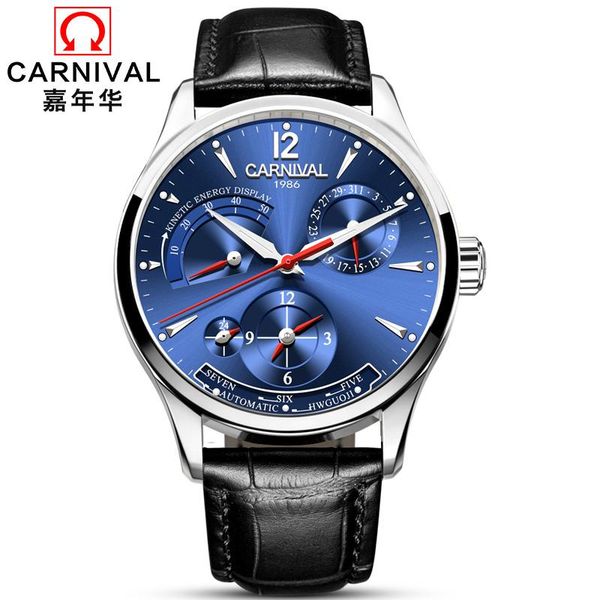 wristwatches original carnival fashion men watch brand multifunction automatic calendar waterproof luminous mechanical watches, Slivery;brown
wristwatches original carnival fashion men watch brand multifunction automatic calendar waterproof luminous mechanical watches, Slivery;brown