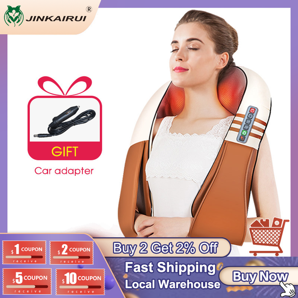 (with gift box) jinkairui u shape electrical shiatsu back neck shoulder body massager infrared heated kneading car/home massage
(with gift box) jinkairui u shape electrical shiatsu back neck shoulder body massager infrared heated kneading car/home massage