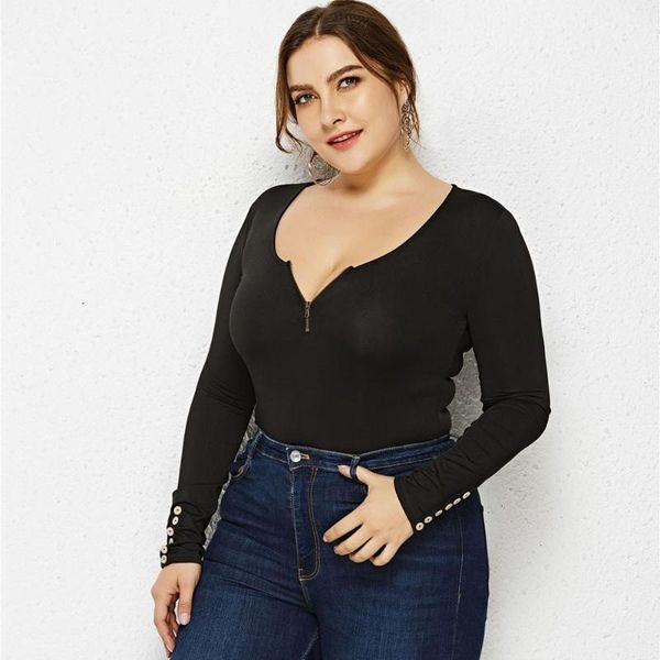 women's jumpsuits & rompers plus size women long sleeve round neck slim fit anti-shirt bottoming shirt bodysuit body femme manche longu, Black;white
women's jumpsuits & rompers plus size women long sleeve round neck slim fit anti-shirt bottoming shirt bodysuit body femme manche longu, Black;white