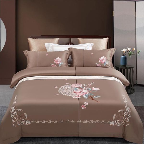 bedding sets premium 100%egyptian cotton exquisite pretty flower embroidery coffee duvet cover king 4pcs bed sheet pillowcases
bedding sets premium 100%egyptian cotton exquisite pretty flower embroidery coffee duvet cover king 4pcs bed sheet pillowcases