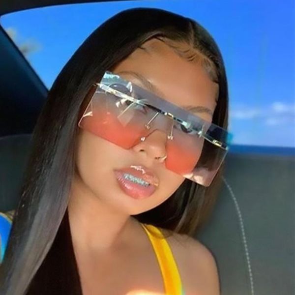 sunglasses big flat fashion brand designer woman oversized square gradient blue pink shades lunette de soleil, White;black
sunglasses big flat fashion brand designer woman oversized square gradient blue pink shades lunette de soleil, White;black