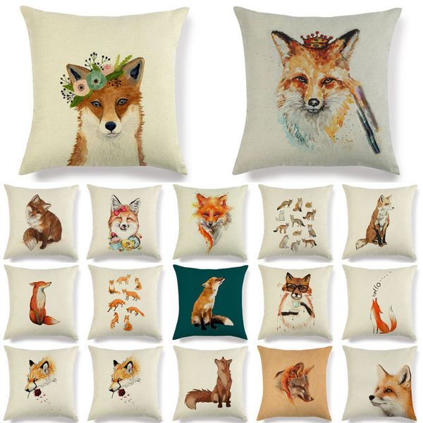 fox pattern cotton linen throw pillow cushion cover car home sofa bed decorative pillowcase
fox pattern cotton linen throw pillow cushion cover car home sofa bed decorative pillowcase
