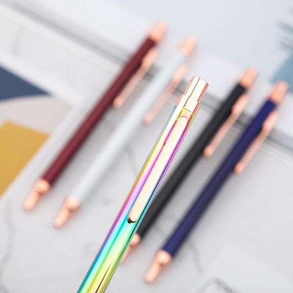 ballpoint pens 1 pc colored metal pen customized aluminum rod press company gift multicolor optional simple, Blue;orange
ballpoint pens 1 pc colored metal pen customized aluminum rod press company gift multicolor optional simple, Blue;orange