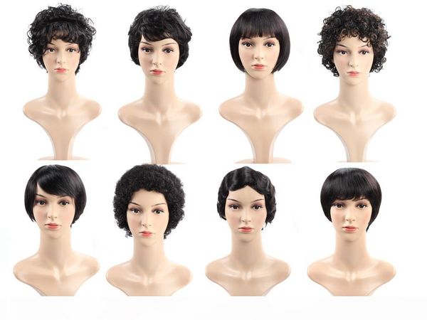 straight short wigs brazilian virgin hair kinky curly human hair wigs with baby hair 8inch swiss lace, Black;brown
straight short wigs brazilian virgin hair kinky curly human hair wigs with baby hair 8inch swiss lace, Black;brown