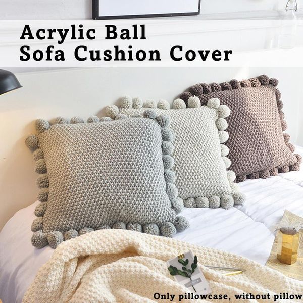cushion/decorative pillow vintage knit cushion cover nordic ins style case 45cm*45cm soft with pom ball nursery room creative home sofa deco
cushion/decorative pillow vintage knit cushion cover nordic ins style case 45cm*45cm soft with pom ball nursery room creative home sofa deco