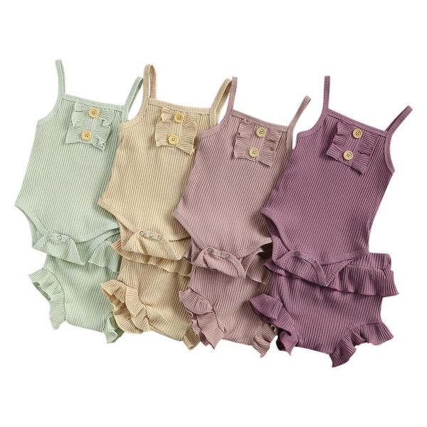 clothing sets baby girls 2-piece outfit set sleeveless solid color romper and shorts for kid, White
clothing sets baby girls 2-piece outfit set sleeveless solid color romper and shorts for kid, White