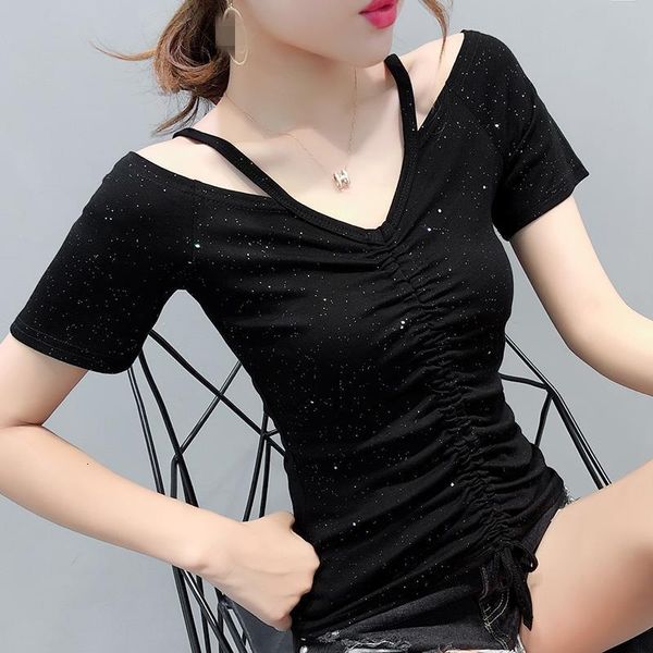 off shoulder slash neck tshirt 2021 new summer women lace up short sleeve fashion shirt clothes streetwear black t95004, White
off shoulder slash neck tshirt 2021 new summer women lace up short sleeve fashion shirt clothes streetwear black t95004, White