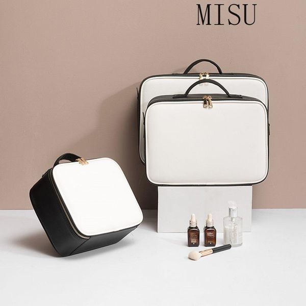 leather clapboard cosmetic bag professional make up case large capacity storage handbag travel insert toiletry makeup bag
leather clapboard cosmetic bag professional make up case large capacity storage handbag travel insert toiletry makeup bag