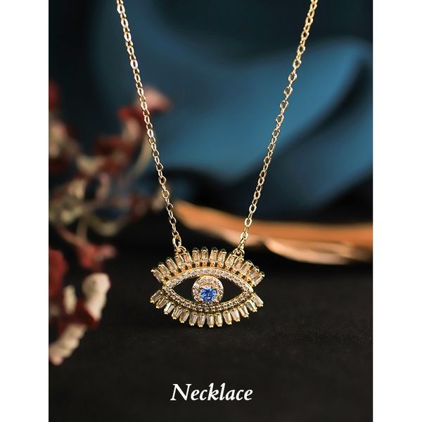 2021 new creative design devil's eye zircon necklace women's personalized fashion jewelry, Black
2021 new creative design devil's eye zircon necklace women's personalized fashion jewelry, Black