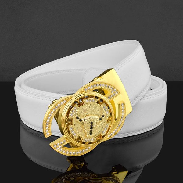luxury brand belt fashion belt men's trend young people's white summer fortune leather automatic buckle personalized trouser, Black;brown 
luxury brand belt fashion belt men's trend young people's white summer fortune leather automatic buckle personalized trouser, Black;brown