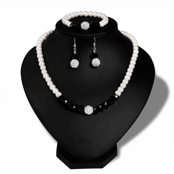 earrings & necklace fashion famale pearl pendant drop bracelet dangle set for women ball baroque beads wedding bridal party gift, Silver
earrings & necklace fashion famale pearl pendant drop bracelet dangle set for women ball baroque beads wedding bridal party gift, Silver