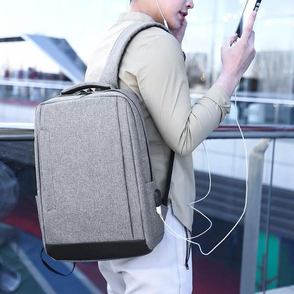 backpack student schoolbag simple usb charging 15.6-inch computer men's and women's leisure business bag
backpack student schoolbag simple usb charging 15.6-inch computer men's and women's leisure business bag