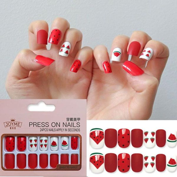 false nails 24pcs detachable round head with glue wearable fake full cover nail tips press on manicure decor tools, Red;gold
false nails 24pcs detachable round head with glue wearable fake full cover nail tips press on manicure decor tools, Red;gold