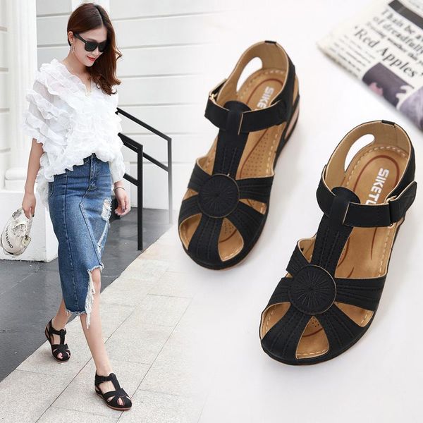 woman summer pu leather vintage sandals buckle casual sewing women shoes female peas shoes ladies platform 35-44 plus size, Black
woman summer pu leather vintage sandals buckle casual sewing women shoes female peas shoes ladies platform 35-44 plus size, Black