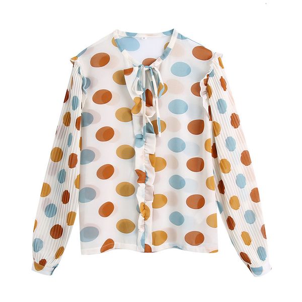 2021 new fashion long sleeve women spring ruffles design office work polka dot vintage blouse shirts ken1, Black
2021 new fashion long sleeve women spring ruffles design office work polka dot vintage blouse shirts ken1, Black