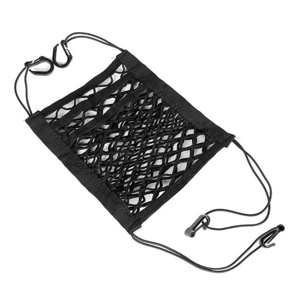 car organizer universal double size strong elastic bag mesh net between seat back storage luggage holder pocket 
car organizer universal double size strong elastic bag mesh net between seat back storage luggage holder pocket