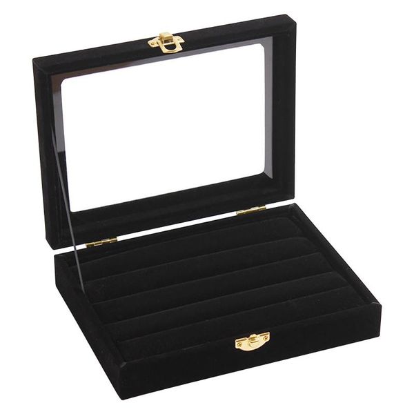 velvet glass jewelry ring display organizer case tray holder earring storage box makeup organizers boxes & bins
velvet glass jewelry ring display organizer case tray holder earring storage box makeup organizers boxes & bins