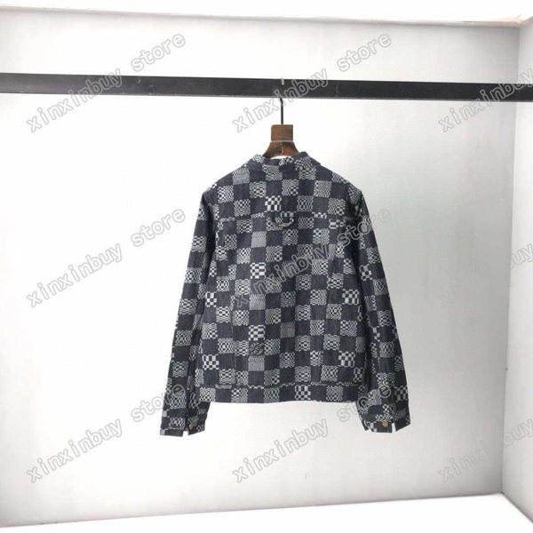 2022ss21ss man designers denim jackets dobby chessboard lattice clothes mens coats outerwear hooded men clothing cotton black white, Black;brown
2022ss21ss man designers denim jackets dobby chessboard lattice clothes mens coats outerwear hooded men clothing cotton black white, Black;brown