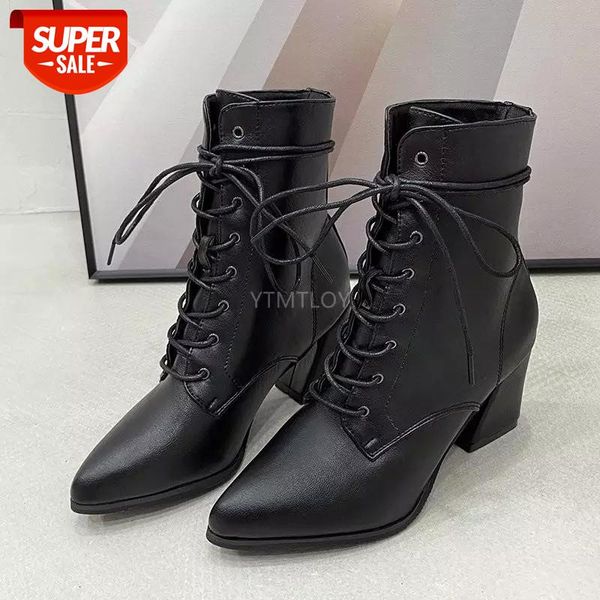 fashion women boots leather high heels ankle female lace up square autumn shoes botines mujer plus size 35-40 #ep0e, Black
fashion women boots leather high heels ankle female lace up square autumn shoes botines mujer plus size 35-40 #ep0e, Black