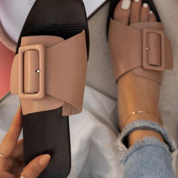 slippers women solid slides female shoes flats summer women's sandals buckle open toe plus size casual flat ladies, Black
slippers women solid slides female shoes flats summer women's sandals buckle open toe plus size casual flat ladies, Black