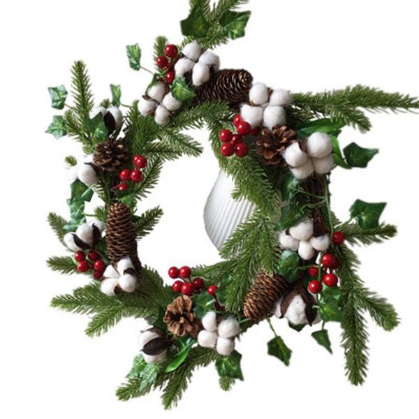 decorative flowers & wreaths christmas wreath dried flower cotton berry pine cone green leaves wall hanging living room xmas decoration
decorative flowers & wreaths christmas wreath dried flower cotton berry pine cone green leaves wall hanging living room xmas decoration