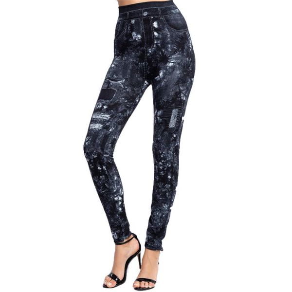 women's leggings legins women plus size mujer workout leaf print imitation denim sexi high waist gym fitness sport, Black
women's leggings legins women plus size mujer workout leaf print imitation denim sexi high waist gym fitness sport, Black