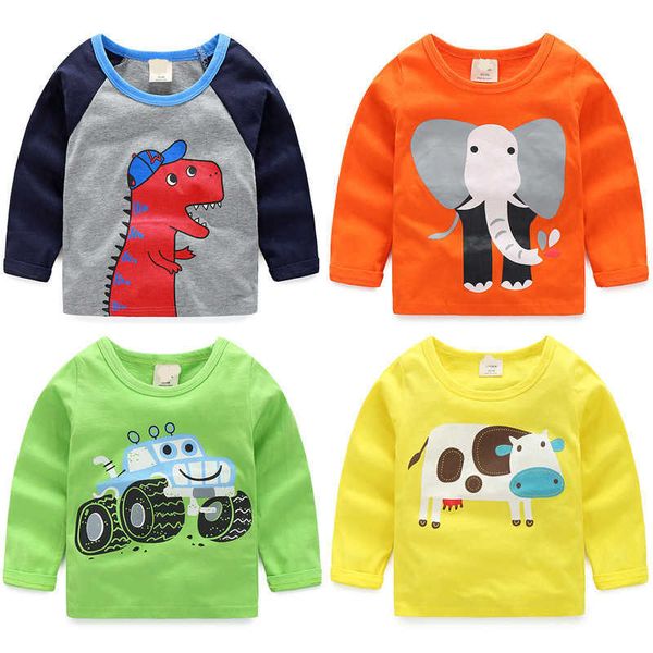 spring autumn children's clothing baby boys roud neck long-sleeve cotton carton print t-shirt basic shirt for kids 210701, Blue
spring autumn children's clothing baby boys roud neck long-sleeve cotton carton print t-shirt basic shirt for kids 210701, Blue