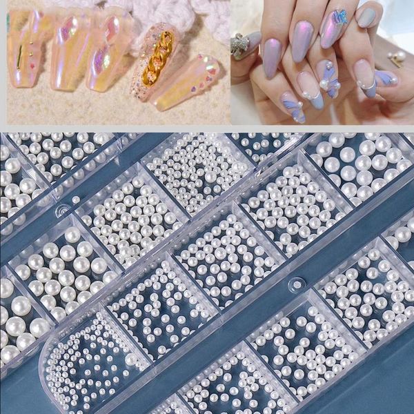 nail art decorations 12 grids/box multi-size white pearl beads 3d rhinestone diy manicure jewelry accessories high quality, Silver;gold
nail art decorations 12 grids/box multi-size white pearl beads 3d rhinestone diy manicure jewelry accessories high quality, Silver;gold