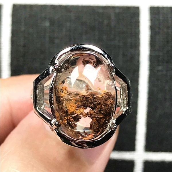cluster rings 14x11mm natural red phantom quartz crystal ring for woman man oval beads ghost garden stone silver adjustable jewelry, Golden;silver
cluster rings 14x11mm natural red phantom quartz crystal ring for woman man oval beads ghost garden stone silver adjustable jewelry, Golden;silver