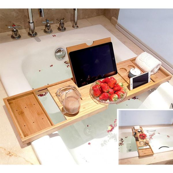 smart home control extendable bamboo bathtub tray spa caddy organizer rack book wine tablet holder nonslip bottom bath tub shelf
smart home control extendable bamboo bathtub tray spa caddy organizer rack book wine tablet holder nonslip bottom bath tub shelf
