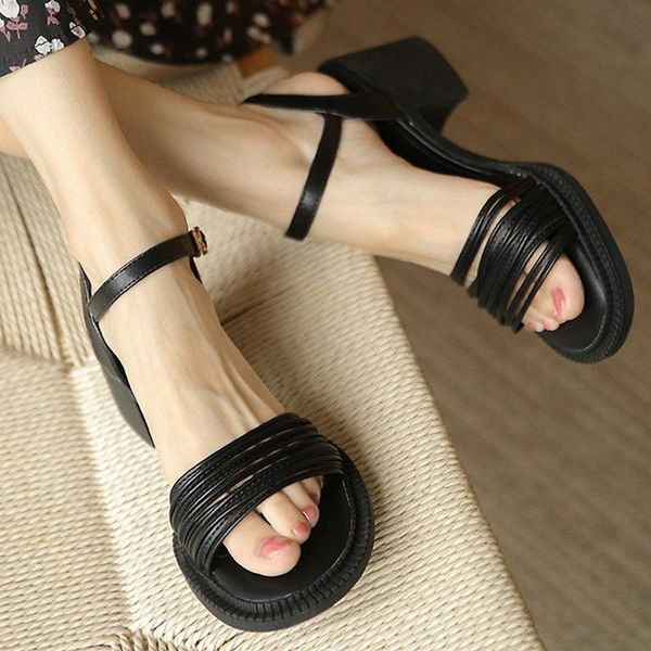 sandals narrow band summer shoes woman high heels arrival 2021 fashion women genuine leather party prom pumps, Black
sandals narrow band summer shoes woman high heels arrival 2021 fashion women genuine leather party prom pumps, Black