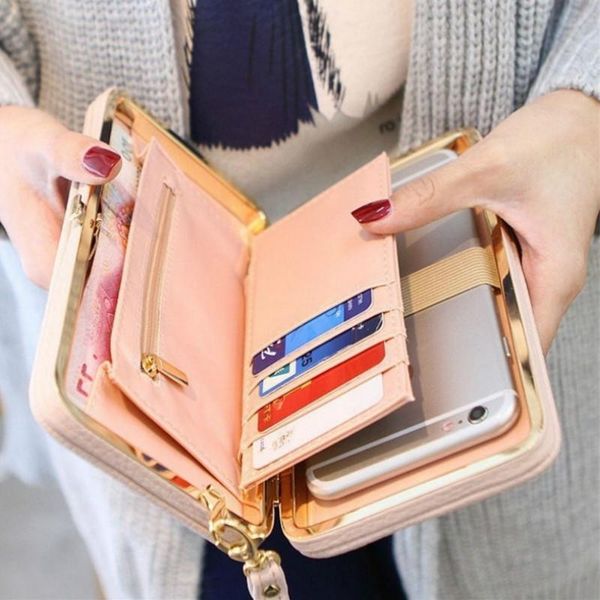 women wallet long leather purse hasp purses with strap phone card holders big capacity ladies wallets clutch female bag, Red;black
women wallet long leather purse hasp purses with strap phone card holders big capacity ladies wallets clutch female bag, Red;black